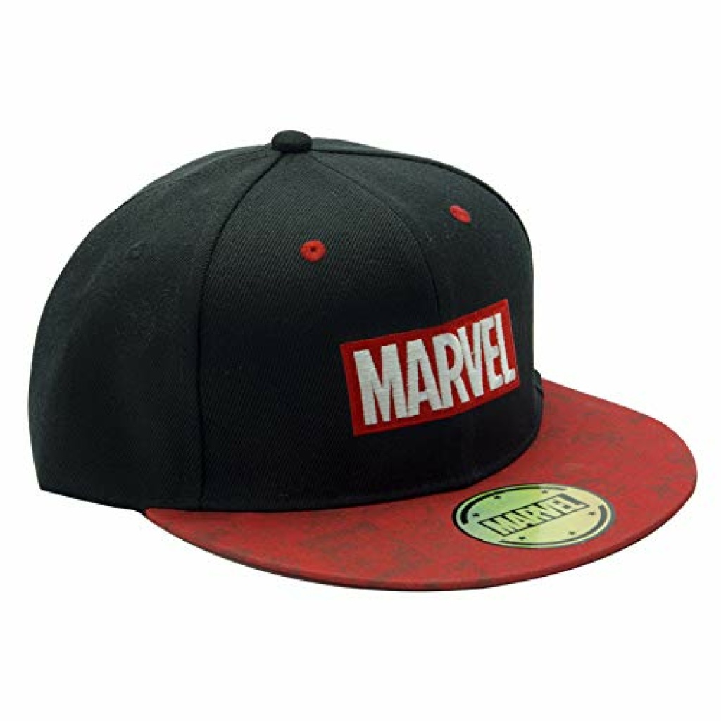 ABYstyle Marvel Logo Snapback Cap Black & Red Funky Caps & Hats Shop