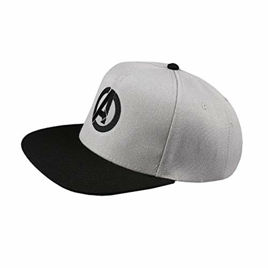 Marvel Men's Avengers Logo Baseball Cap, Grey (Grey/Black Gbk), One