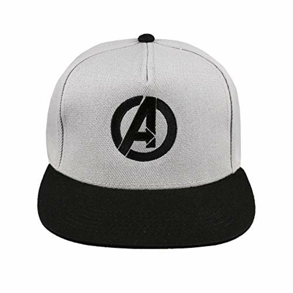 Marvel Men's Avengers Logo Baseball Cap, Grey (Grey/Black Gbk), One