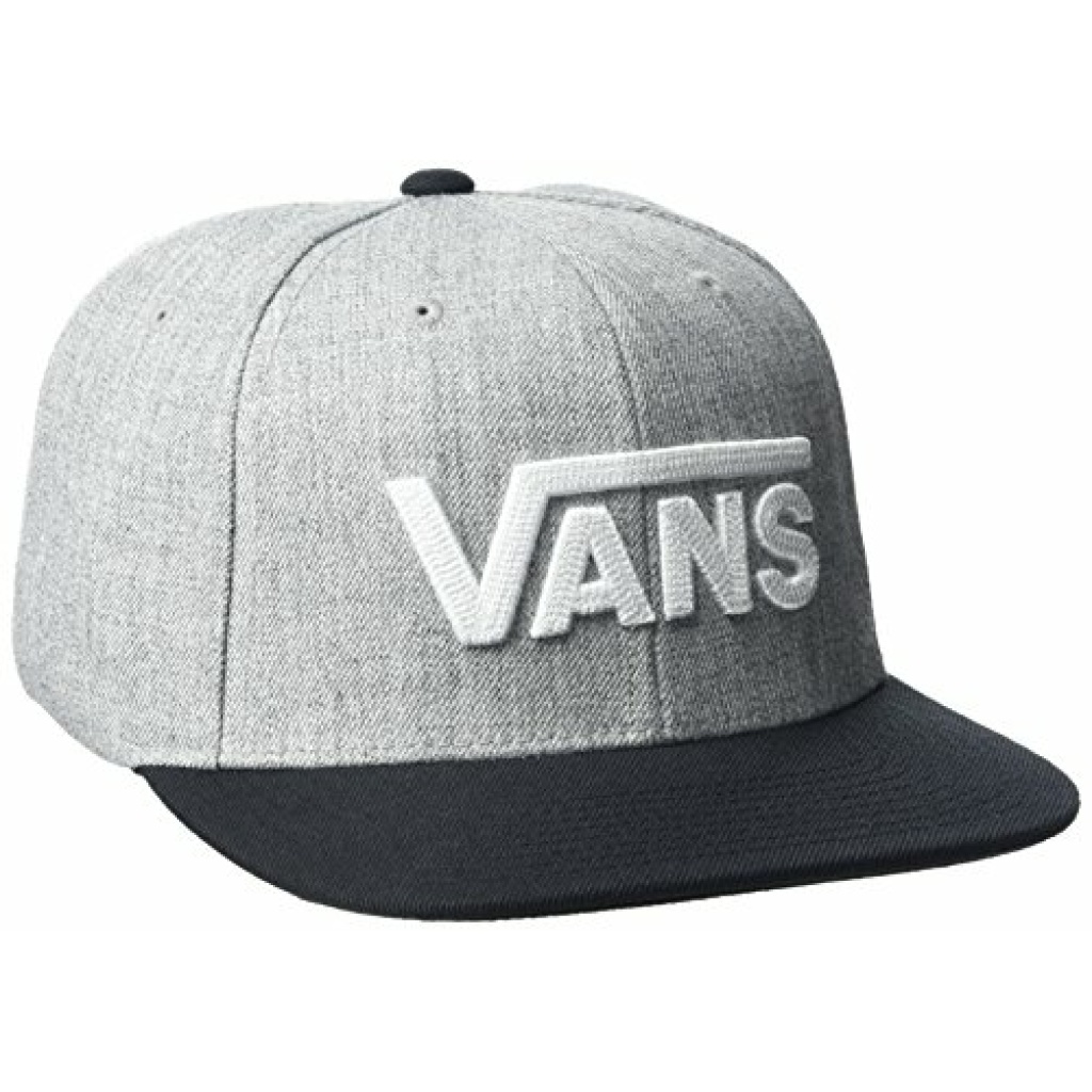 Vans Men's Drop V Ii Snapback Baseball Cap, Heather GreyBlack, One