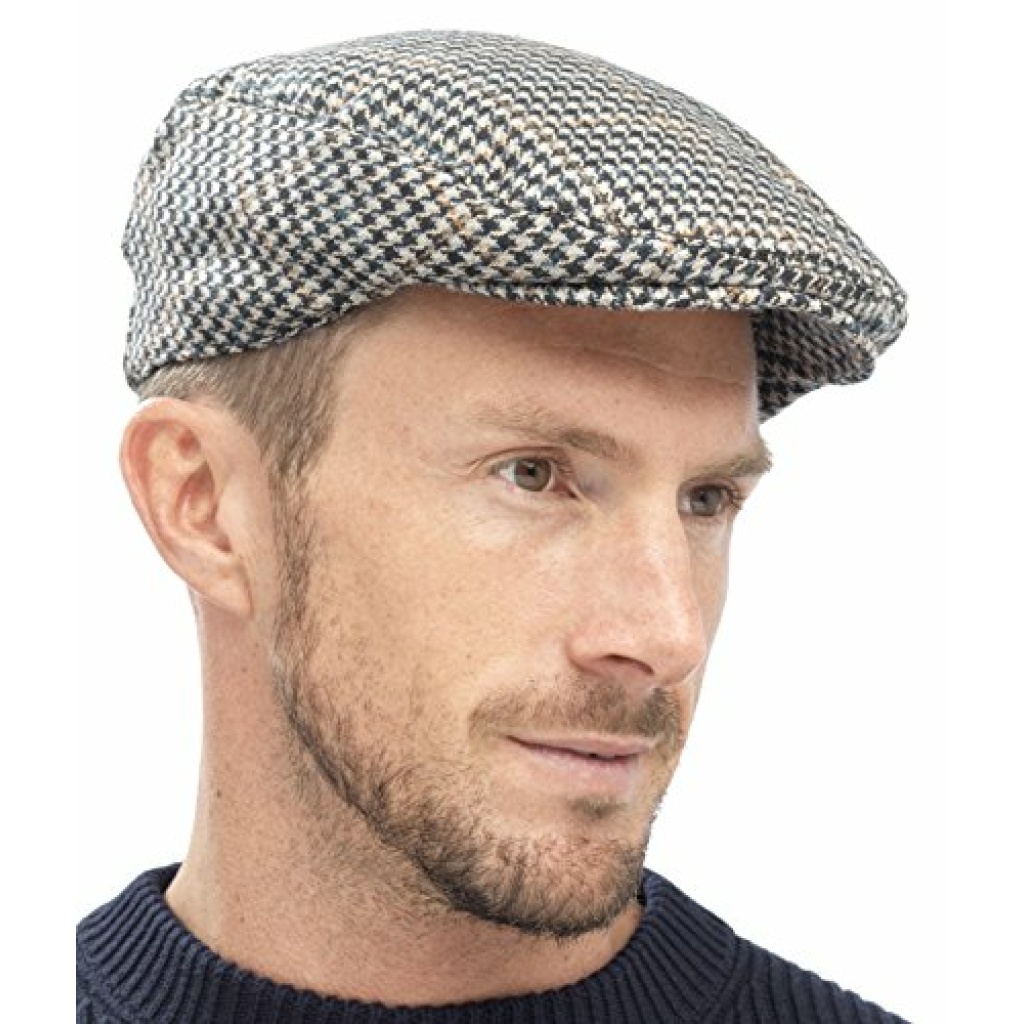 Adults Unisex Mens Ladies Tweed Country Style Flat Cap Hat M/L 58Cm Funky Caps & Hats Shop
