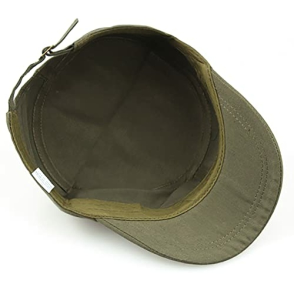 2 Pcs Unisex Cadet Army Cap Basic Everyday Military Style Hat Combat Cap Breathable Baseball Cap Adjustable Flat Top Cap for Men Women - Image 4