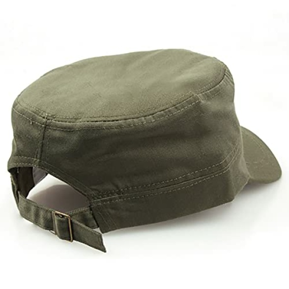 2 Pcs Unisex Cadet Army Cap Basic Everyday Military Style Hat Combat Cap Breathable Baseball Cap Adjustable Flat Top Cap for Men Women - Image 5