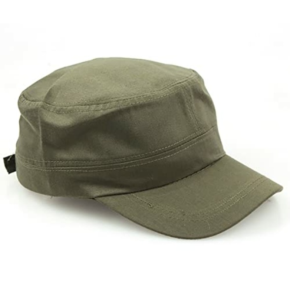 2 Pcs Unisex Cadet Army Cap Basic Everyday Military Style Hat Combat Cap Breathable Baseball Cap Adjustable Flat Top Cap for Men Women - Image 6