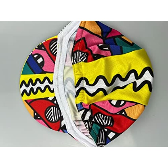 BikingBros Funny Cycling Cap - Polyester Cartoon Cycling Hat-Under Helmet - Cycling Helmet Liner Breathable&Sweat Uptake - Image 4