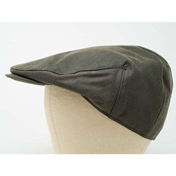 Borges & Scott The Drake - Waterproof - Traditional Wax Flat Cap - Image 3