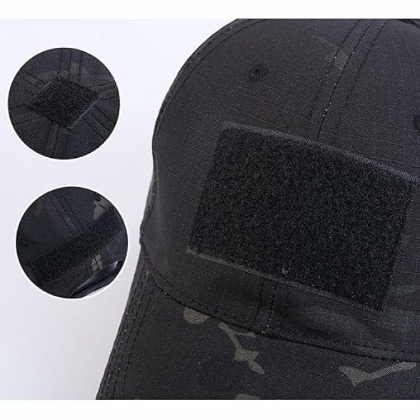 CHINWHI Baseball Cap Men Sun Protection Tactical Camo Hat Military Camo for Camping Camping Hiking Outdoors Sport Adjustable Unisex - Image 4