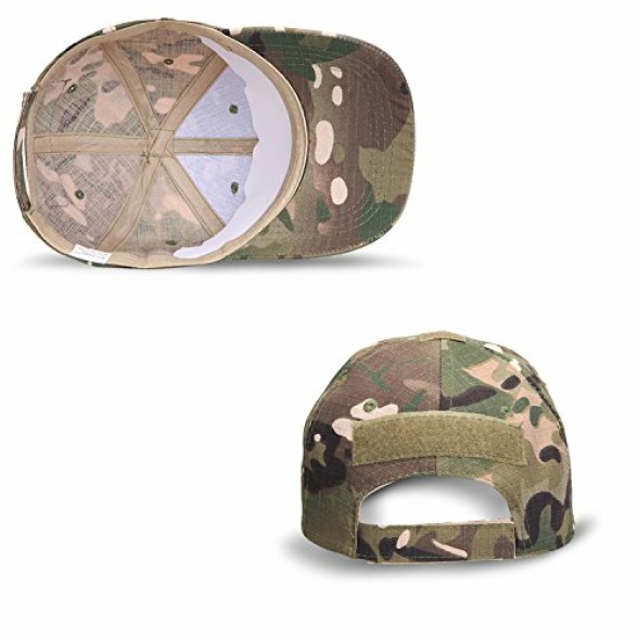 CHINWHI Baseball Cap Men Sun Protection Tactical Camo Hat Military Camo for Camping Camping Hiking Outdoors Sport Adjustable Unisex - Image 6