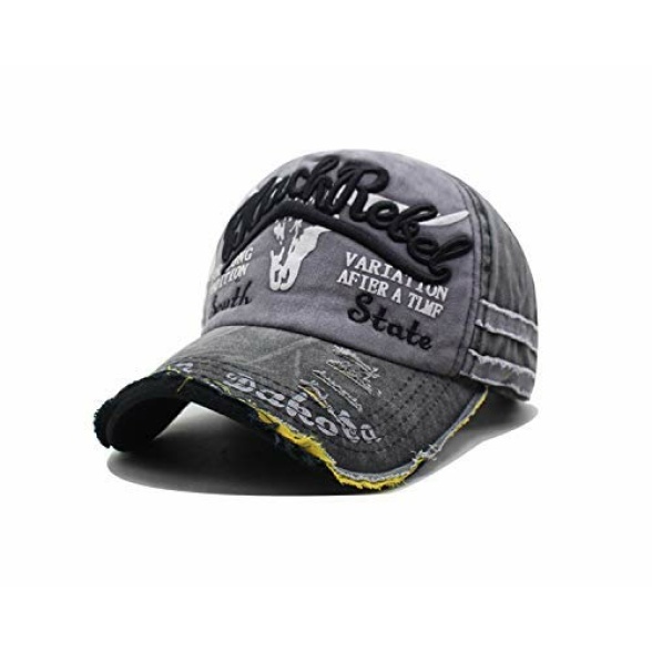 CheChury Cap Summer Cap Vintage Cotton Baseball Cap Unisex Distressed Snapback Trucker Hat - Image 3