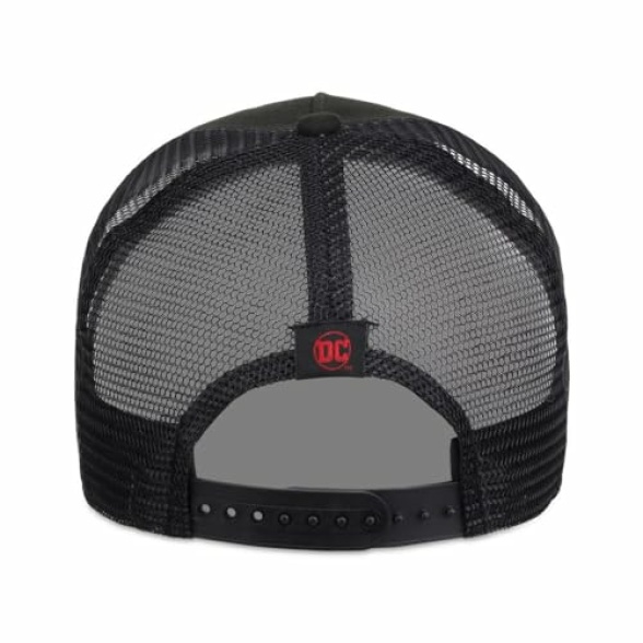 DC Comics Flash A-Frame Trucker Adjustable Snapback Cap blk/red, Black/Red, One size - Image 5