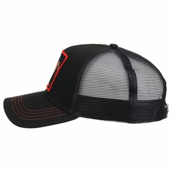 DC Comics Flash A-Frame Trucker Adjustable Snapback Cap blk/red, Black/Red, One size - Image 7