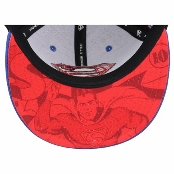 DC Comics Iconic Characters Logo w/Comic UV Fitted Cap - Image 6