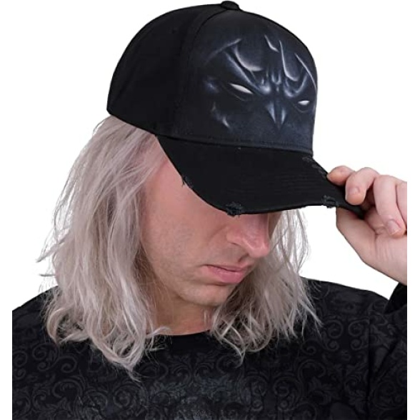DC Comics Men's Distressed With Metal Clasp Baseball Cap, Black, One Size UK - Image 4