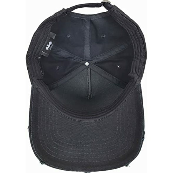 DC Comics Men's Distressed With Metal Clasp Baseball Cap, Black, One Size UK - Image 5