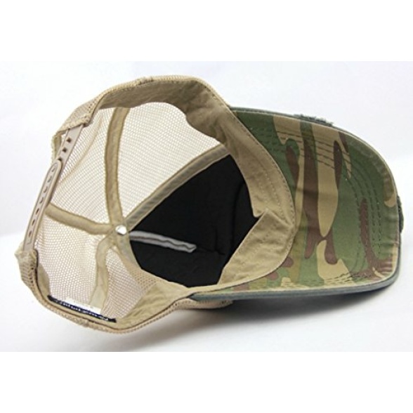 Decentron Mens Vintage Mesh Trucker Hat Outdoor Adjustable Baseball Cap Clean Up Snapback Cap - Image 5