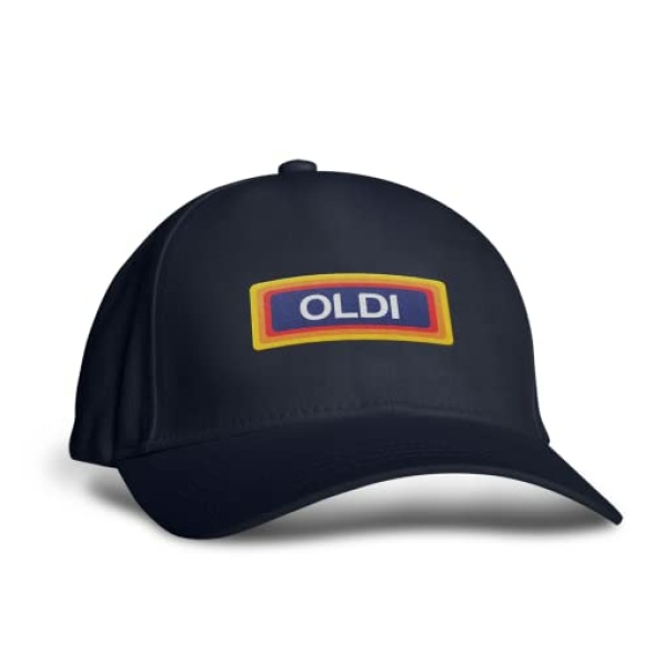 Embroidered Oldi Cap Sports Hat - Novelty Fun Joke Funny Old Birthday Dad Fathers Day Athletic Summer Baseball Outdoor Mens Adjustable Strap Gift Present