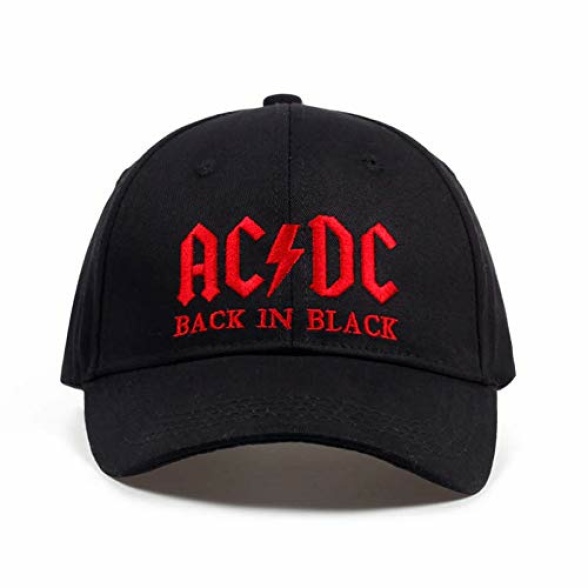 FHHYY Baseball cap cap hat New band baseball cap rock hip hop cap mens acdc snapback hat embroidery letter casual dad hat,S