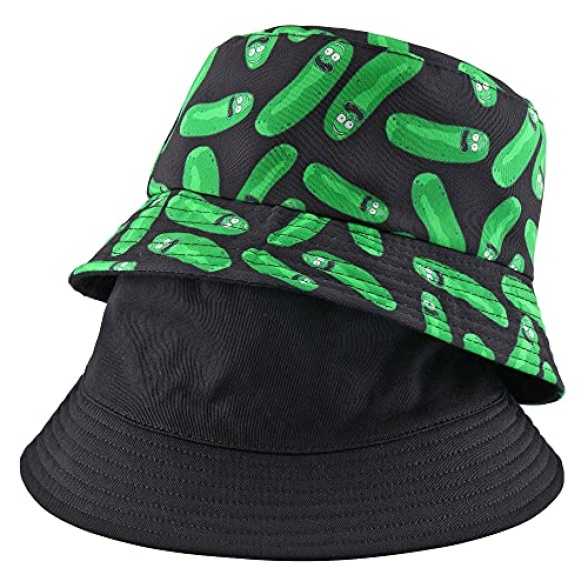 Faletony Unisex Reversible Bucket Hat Print Double-Side-Wear Cotton Sun Hat Fisherman Hat