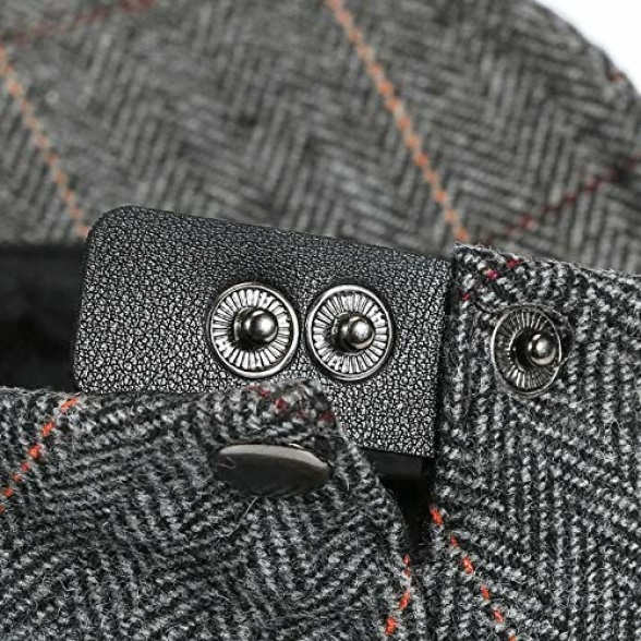 Flat Cap Newsboy Hat Gatsby Cabbie Beret Hat Herringbone Pageboy Caps Vintage Spring Autumn Winter Caps - Image 6