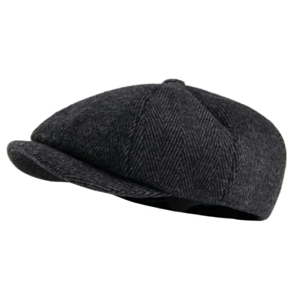 GEANBAYE Newsboy Cap Peaky Baker Flat Caps for Men Women