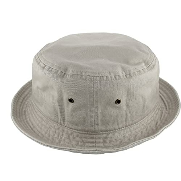 Gelante 100% Cotton Packable Fishing Hunting Summer Travel Bucket Cap Hat, 2pcs Black & White - Image 4