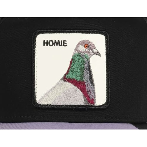 Goorin Bros. Pigeon Homie Black Purple Adjustable Trucker Cap - Image 5