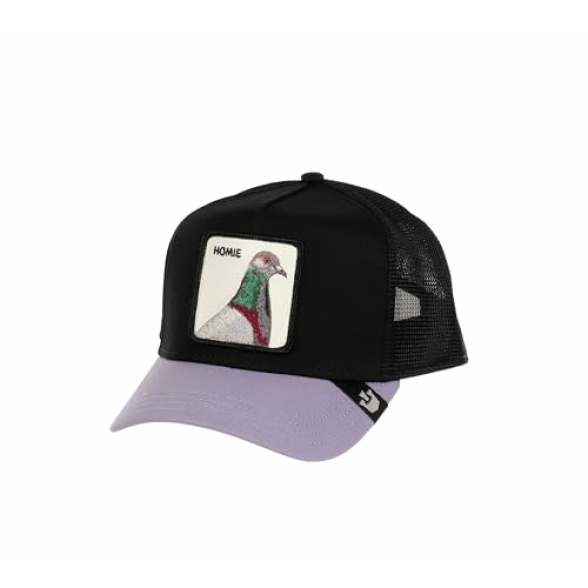 Goorin Bros. Pigeon Homie Black Purple Adjustable Trucker Cap