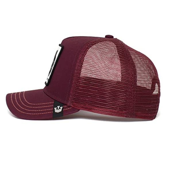 Goorin Bros. The Farm Adjustable Trucker Cap, Maroon The Panther, One Size - Image 4