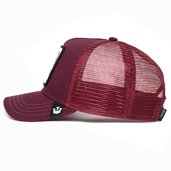 Goorin Bros. The Farm Adjustable Trucker Cap, Maroon The Panther, One Size - Image 7