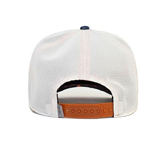 Goorin Bros. The Farm Kaleidoscope Collection Unisex Adjustable Trucker Cap, Orange (Monarchy of Roses), One Size - Image 5
