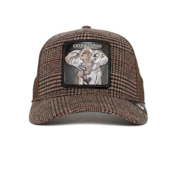 Goorin Bros. The Farm Plaid/Wool Unisex Trucker Cap, Brown (in The Room), One Size - Image 3