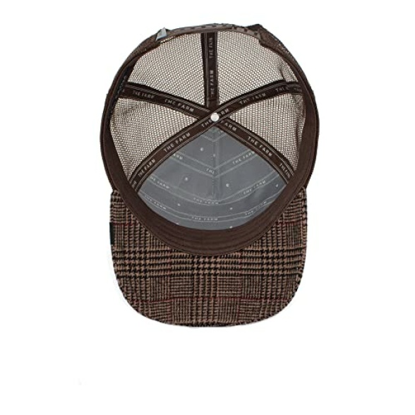 Goorin Bros. The Farm Plaid/Wool Unisex Trucker Cap, Brown (in The Room), One Size - Image 6