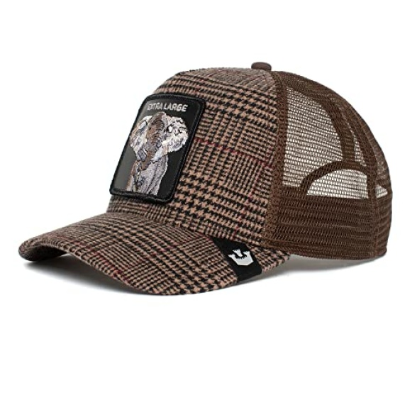Goorin Bros. The Farm Plaid/Wool Unisex Trucker Cap, Brown (in The Room), One Size