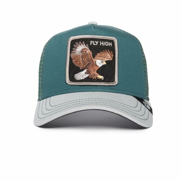 Goorin Bros. Trucker Cap Animal Patch Farm Snapback hat mesh Curved Visor - Image 3