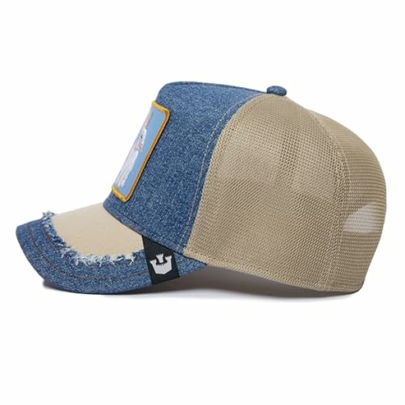 Goorin Bros. Unisex Silky Roots Collection Denim Adjustable Trucker Hat - Image 4