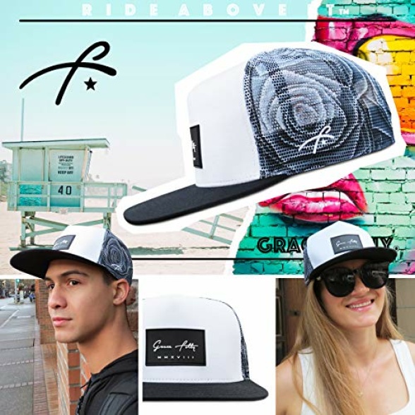 Grace Folly Trucker Hat for Men & Women. Snapback Mesh Caps - Image 7