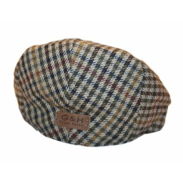 Great Horse Boys Kids Wool Blend Traditional Tweed Country Style Flat Cap Hat 3-8 Years - Image 4