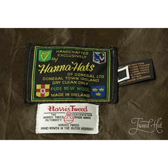 Hanna Hats Men's Donegal Tweed Donegal Touring Cap - Image 5