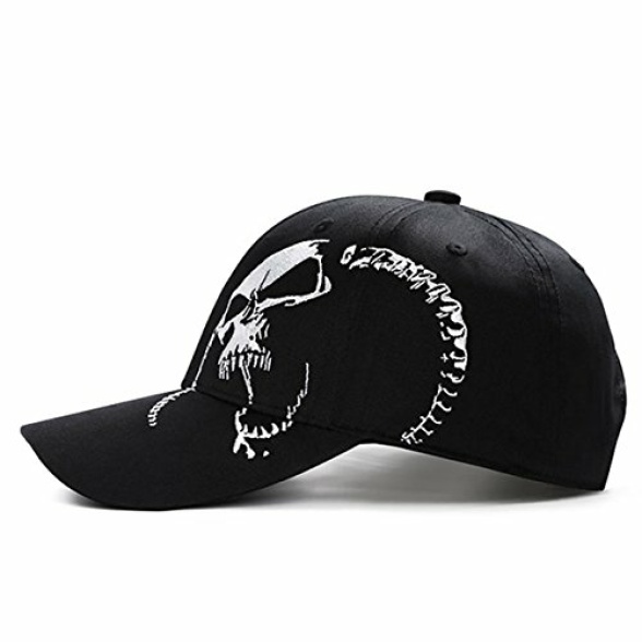 Himozoo Men‘s Baseball Cap 100% Cotton Outdoor Sports Cap Cool Skull Snapback Hats for Men Women - Image 4