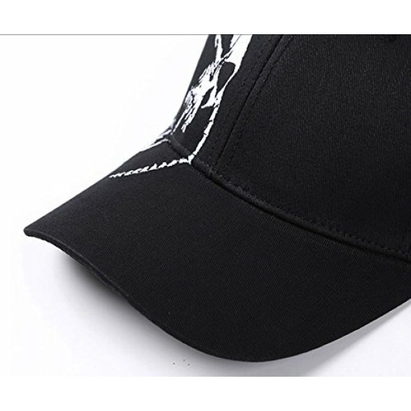 Himozoo Men‘s Baseball Cap 100% Cotton Outdoor Sports Cap Cool Skull Snapback Hats for Men Women - Image 5