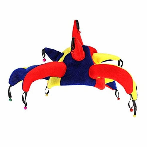 IBLUELOVER Clown Costume Hat With Nose Multi-color Halloween Costume Party Props Funny Clown Hat Clown Nose Festival Party Adults Kids Clown Accessories - Image 5