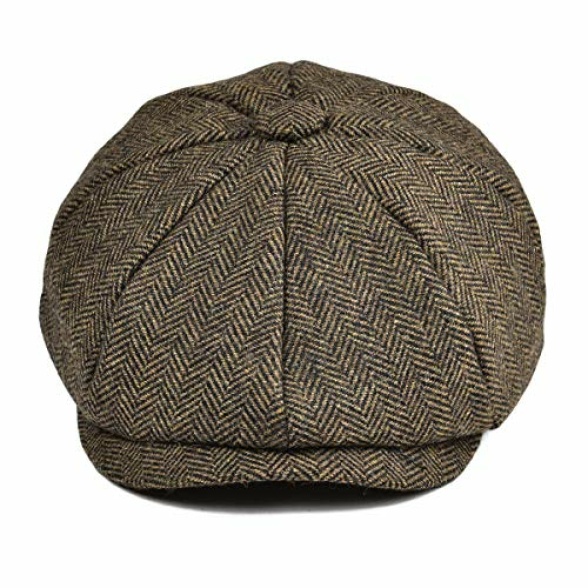 JANGOUL Boys Vintage Newsboy Cap Tweed Flat Beret Cabbie Hat for Kids Toddler Pageboy - Image 3