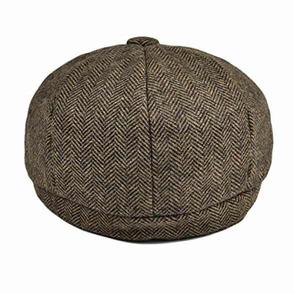 JANGOUL Boys Vintage Newsboy Cap Tweed Flat Beret Cabbie Hat for Kids Toddler Pageboy - Image 5