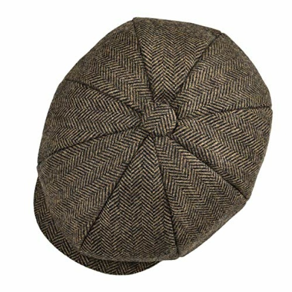 JANGOUL Boys Vintage Newsboy Cap Tweed Flat Beret Cabbie Hat for Kids Toddler Pageboy - Image 6