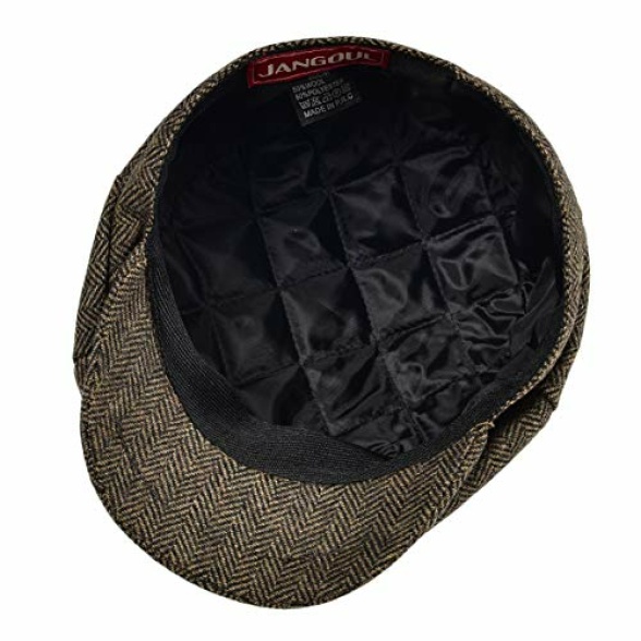 JANGOUL Boys Vintage Newsboy Cap Tweed Flat Beret Cabbie Hat for Kids Toddler Pageboy - Image 7