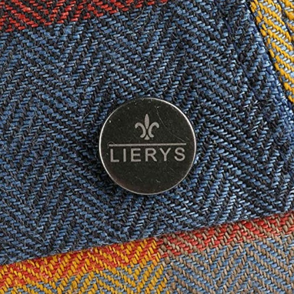 Lierys City Bic Leather Piping Flat Cap Men - Made in Italy hat Newsboy Men´s with Peak, Lining Spring-Summer - Image 7