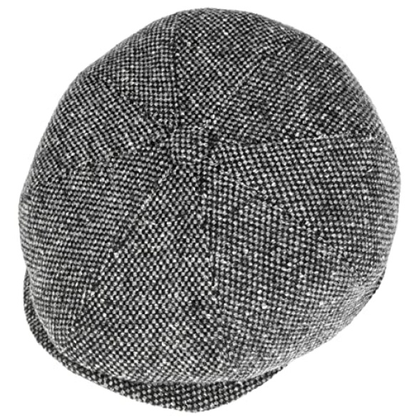 Lierys Ladies'/Men's Tweed Winter Peaked Cap - Italian-Made Flat Cap - New-Wool Cap - Flecked Winter hat with Inner Lining - Fall/Winter Flat Cap - Ivy Cap - Image 4