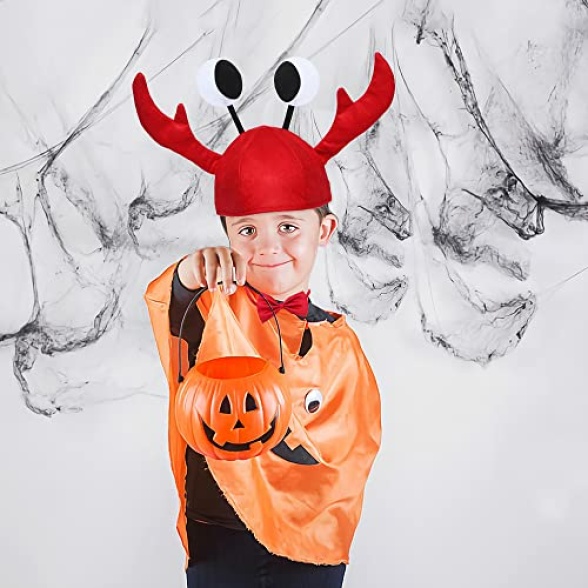 Lobster Cap Red Party Hat Funny Animal Fancy Dress Hats Adjustable Animal Cosplay Hat + Red Wine Bow Tie for Halloween Christmas Easter Party Decoration Adult Boys Girls - Image 6