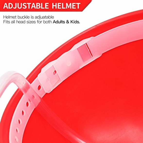 NOVELTY PLACE Drinking Helmet - Can Holder Drinker Hat Cap with Straw for Beer and Soda - Party Fun - Red - Image 4