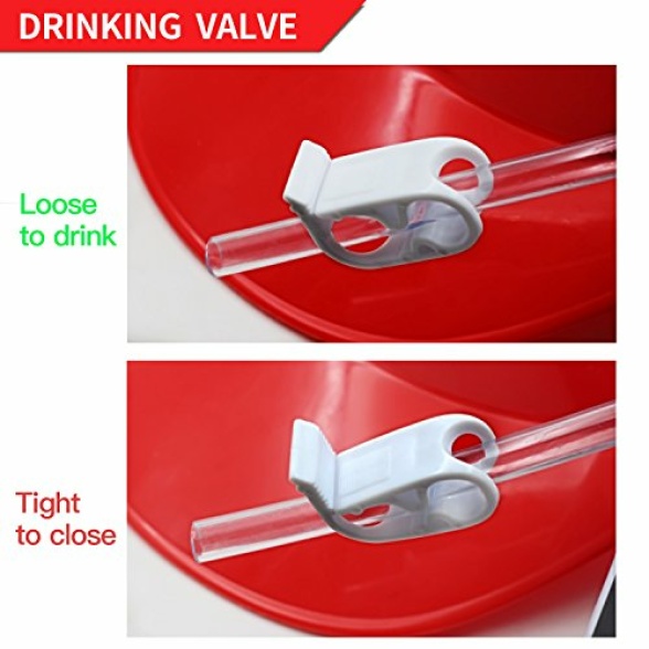 NOVELTY PLACE Drinking Helmet - Can Holder Drinker Hat Cap with Straw for Beer and Soda - Party Fun - Red - Image 5